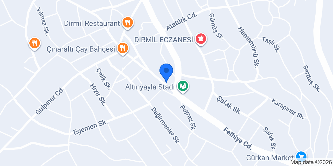 Altınyayla Anaokulu konumu