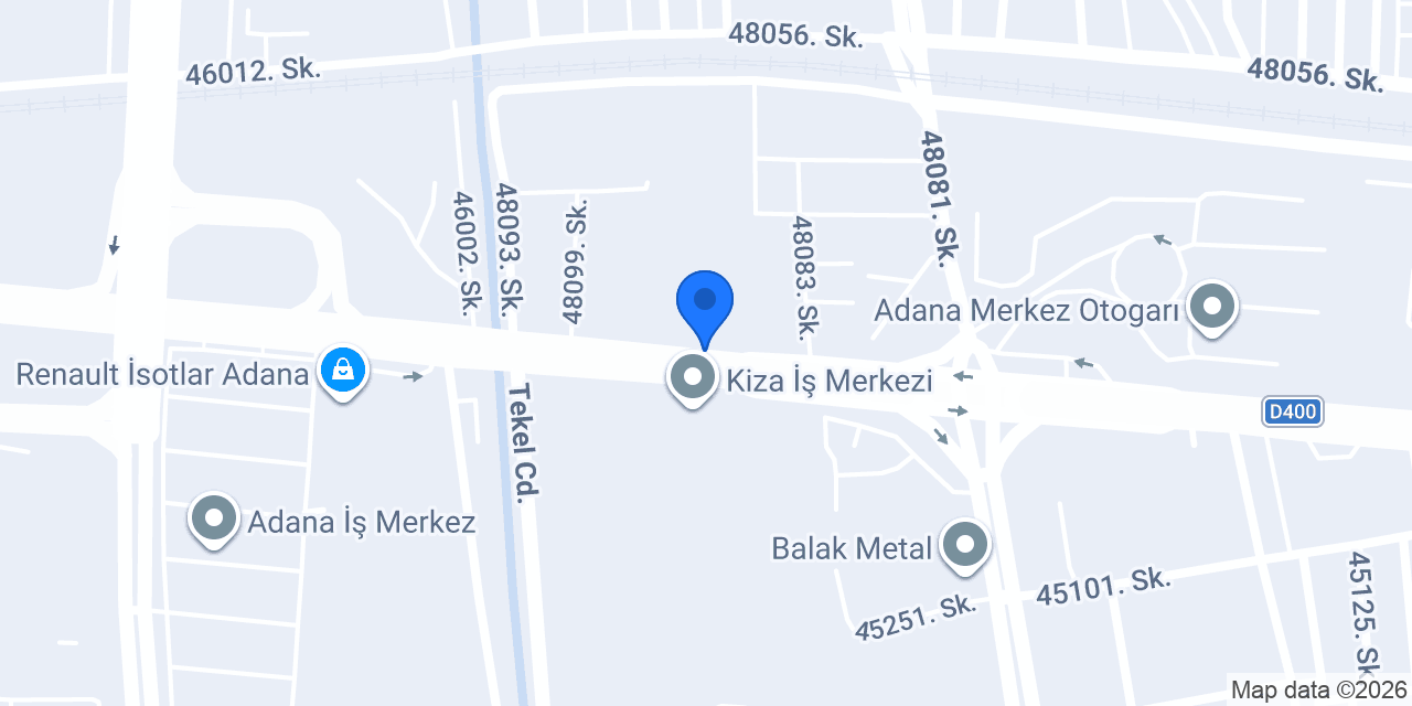 Spoticar Öztek Adana konumu