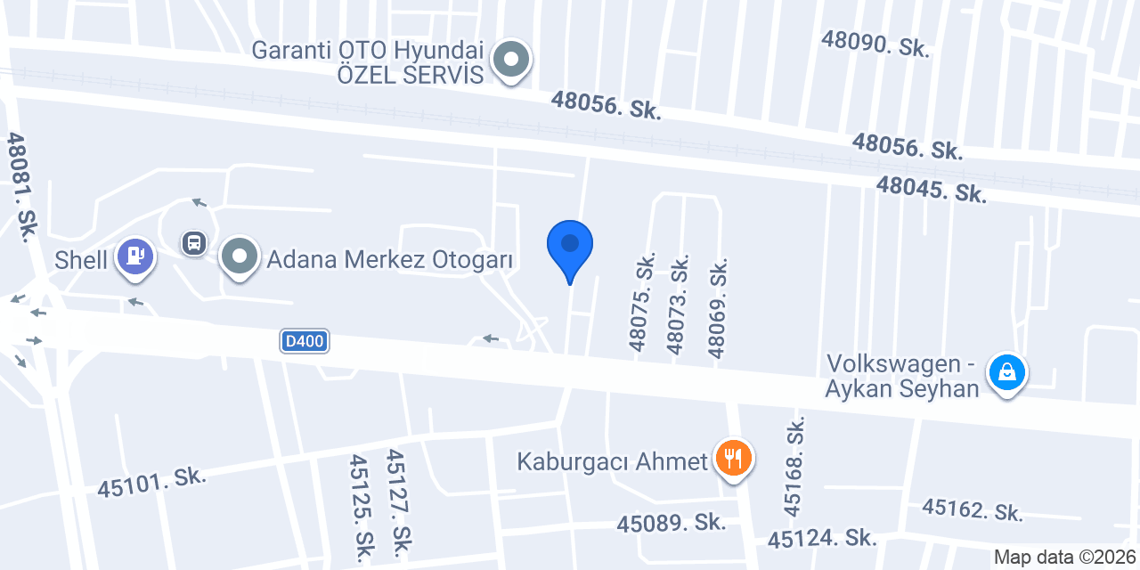 Çukurova Oto konumu