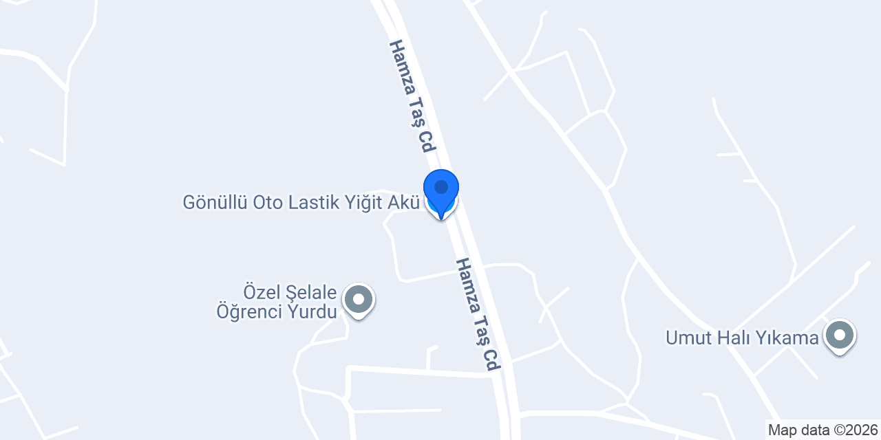 Gönüllü Oto Lastik Yiğit Akü konumu