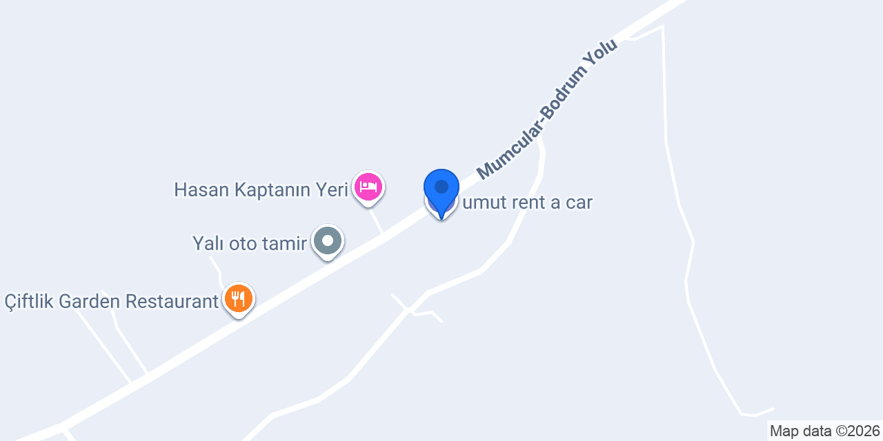 umut rent a car konumu