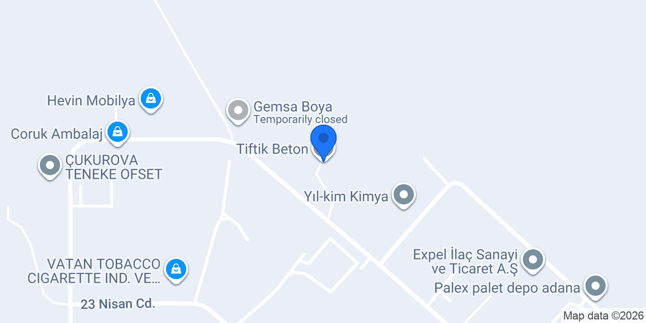 Tiftik Beton konumu