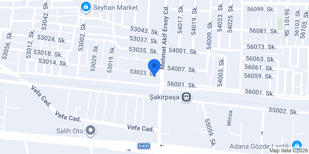 Seyhan Park Sürücü Kursu konumu