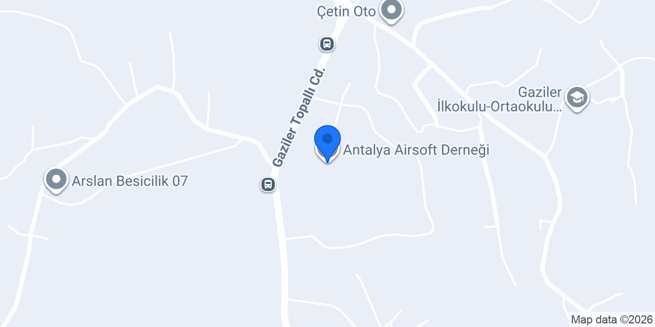 Antalya Airsoft Derneği konumu