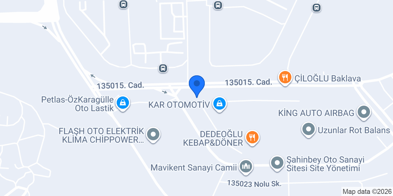 ateş oto aksesuar konumu