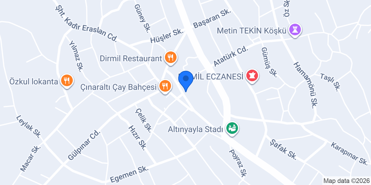 Yavuz pide salonu konumu