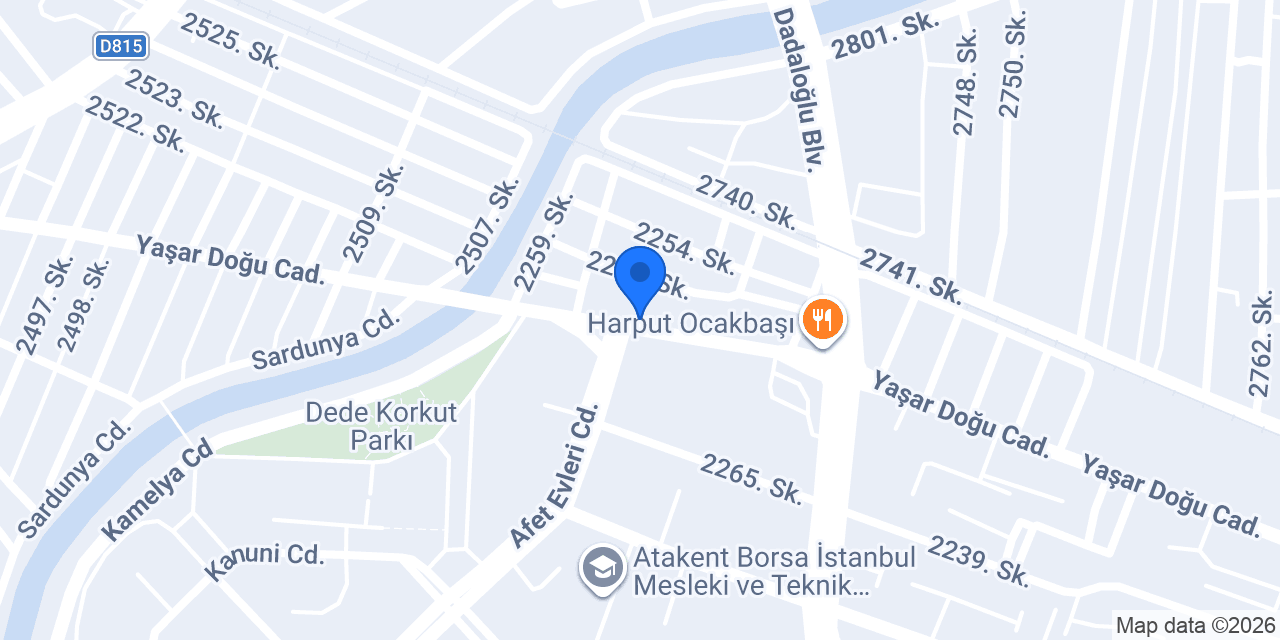 Atakent PTT Şubesi konumu
