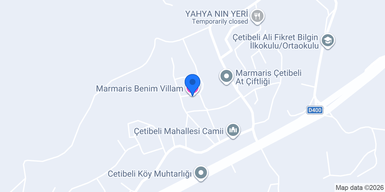Marmaris Benim Villam konumu