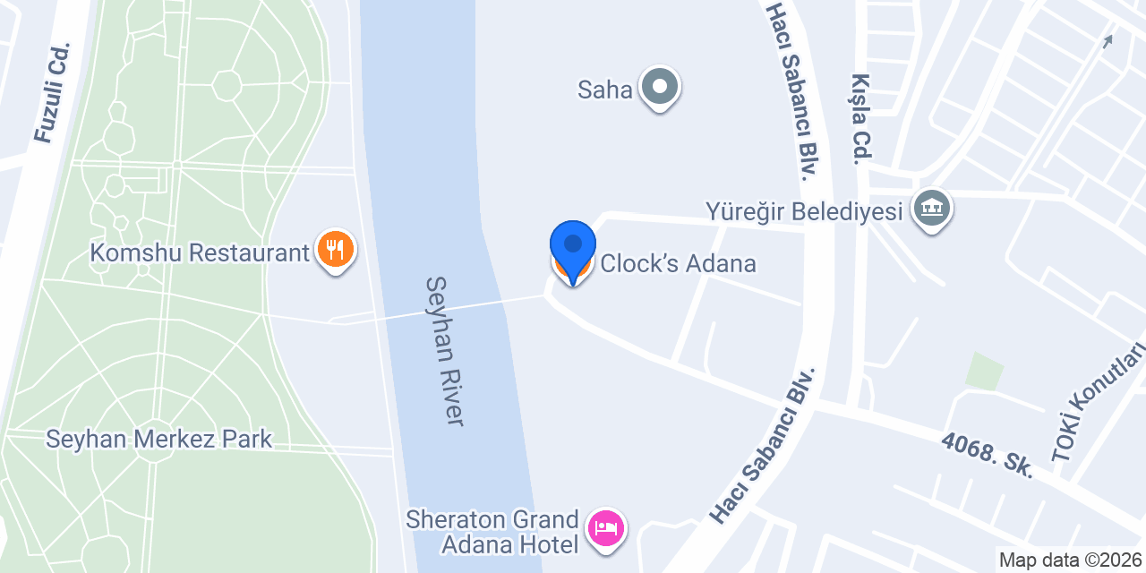 Clock’s Adana konumu