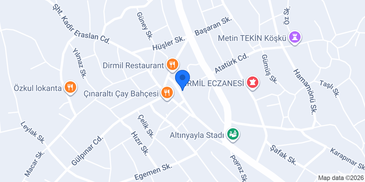 Altınyayla Taksi Durağı konumu