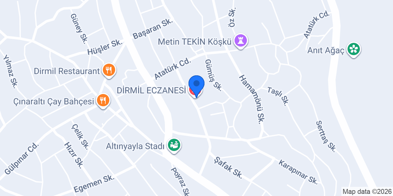 DİRMİL ECZANESİ konumu