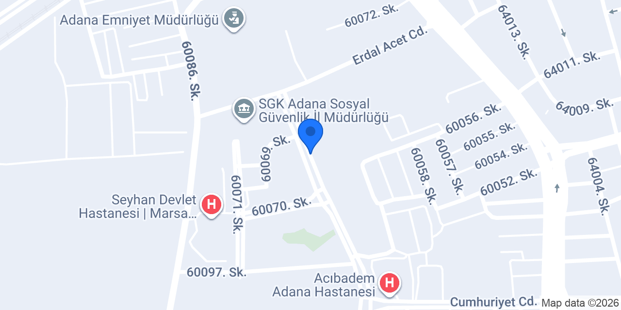 Adana Drn Oto Kurtarma konumu