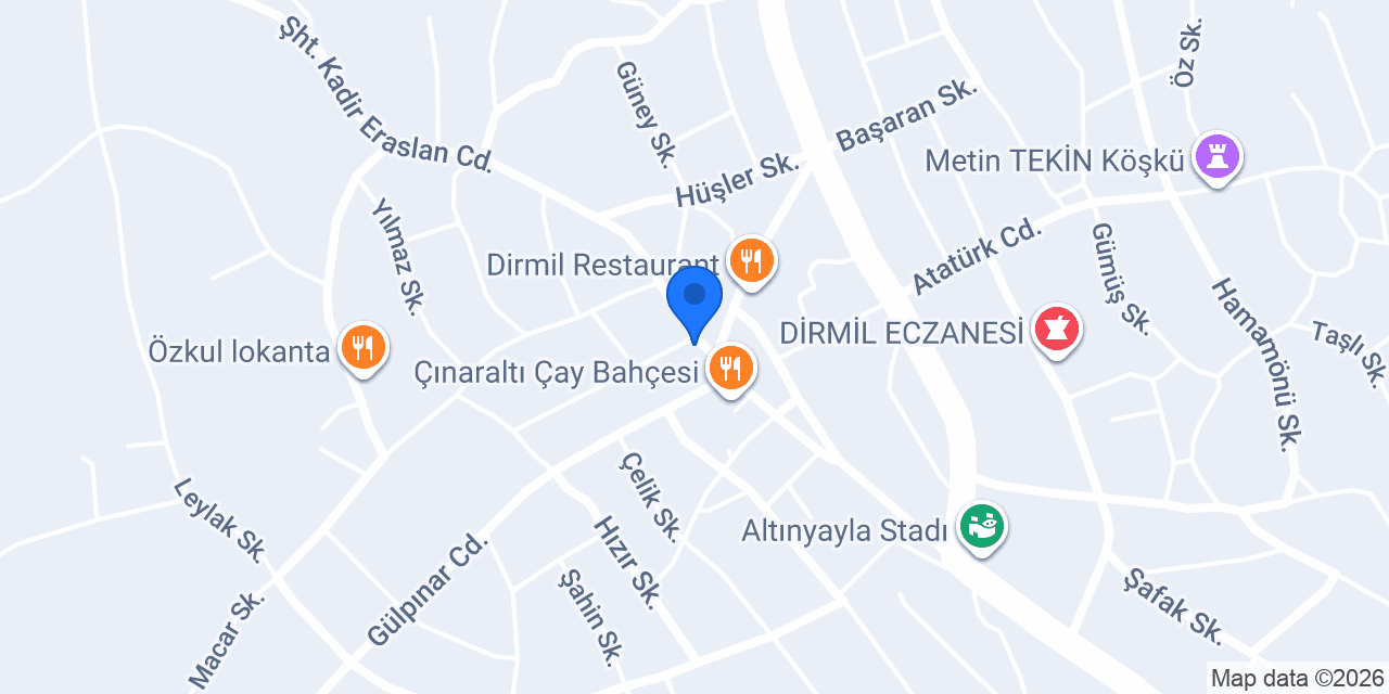 Dirmil seç market konumu