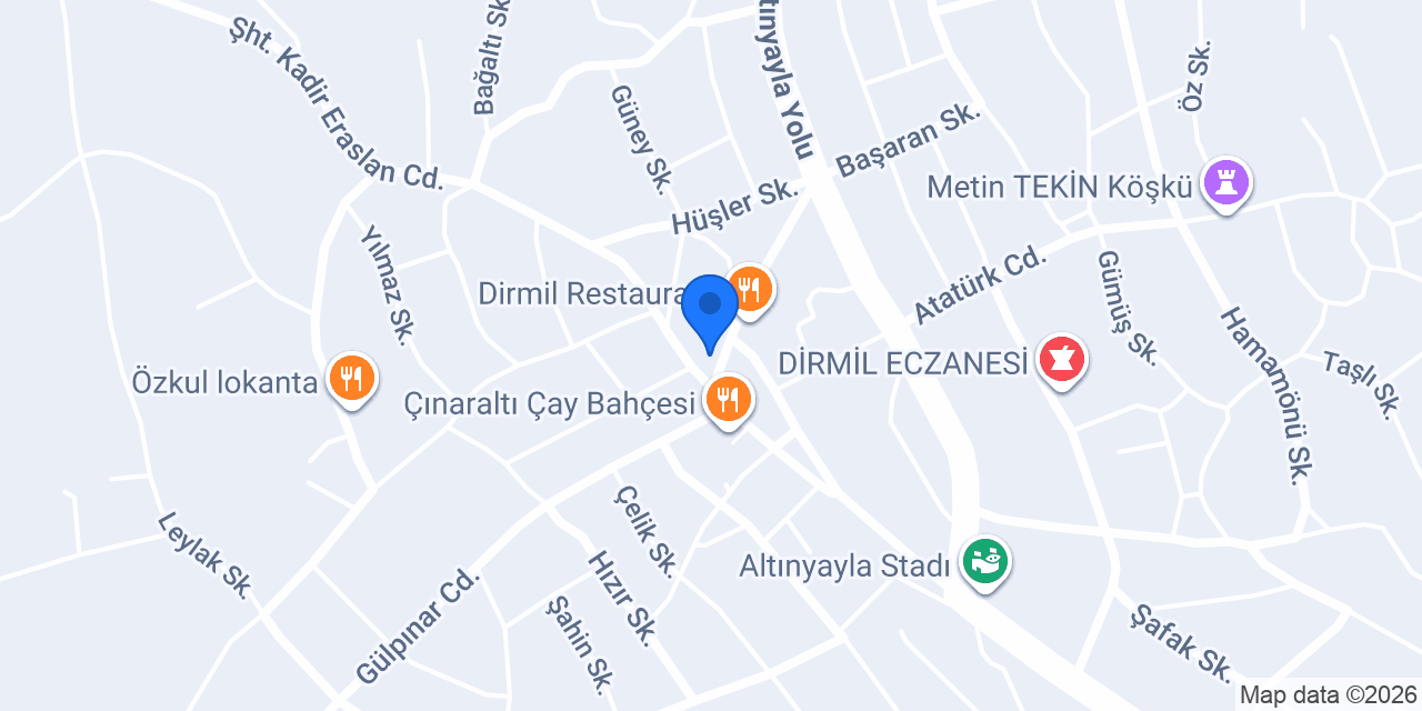 Altınyayla Noterliği konumu