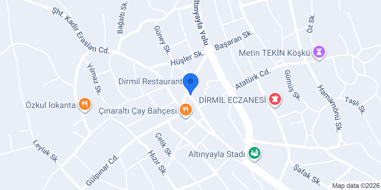 Eymen sihhitesisat konumu