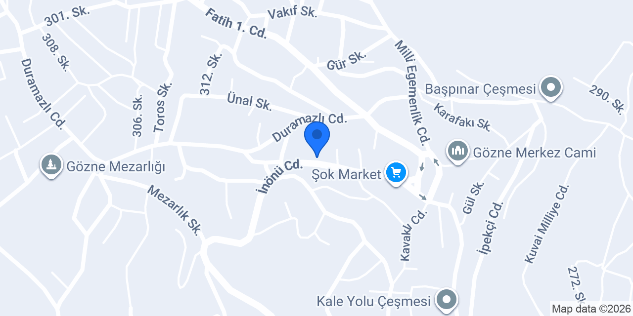 Düğdüören Kaşlı İlkokulu konumu