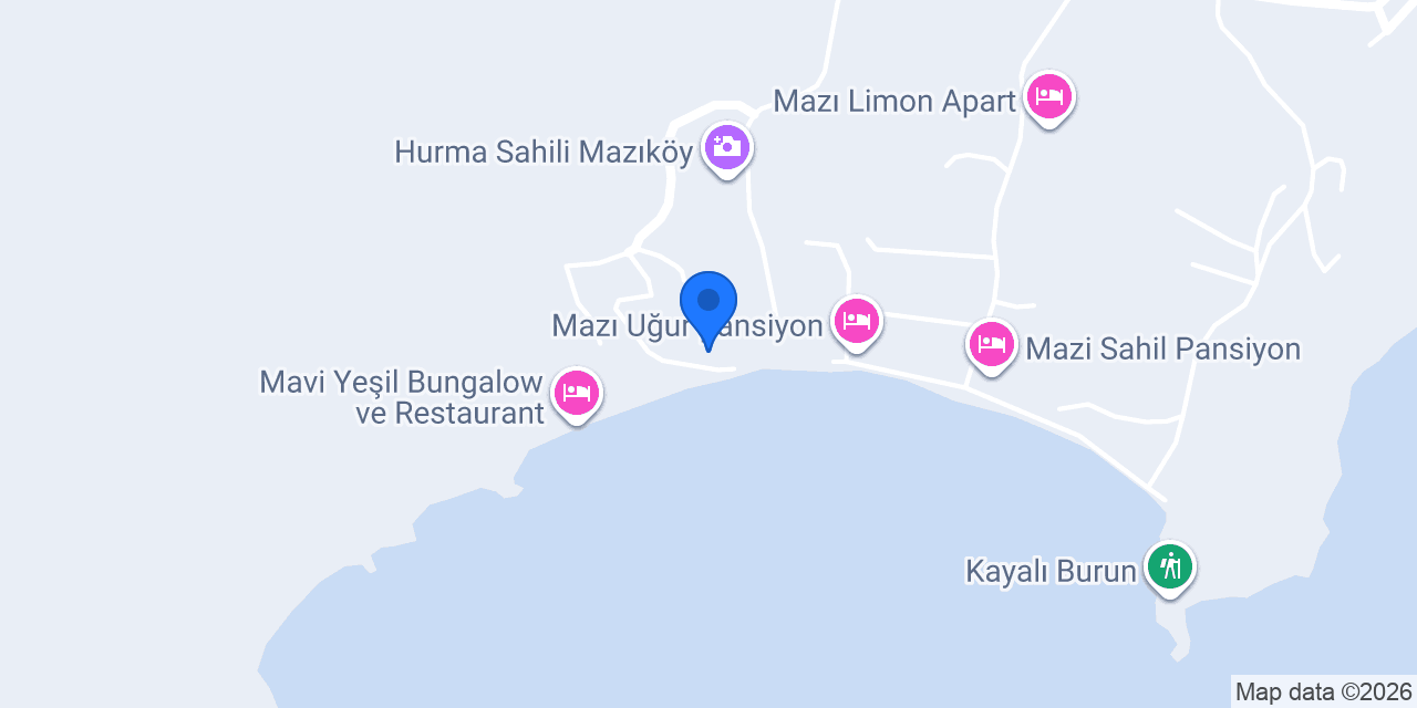 Mazı Restaurant(rezervasyon)Pansiyon konumu