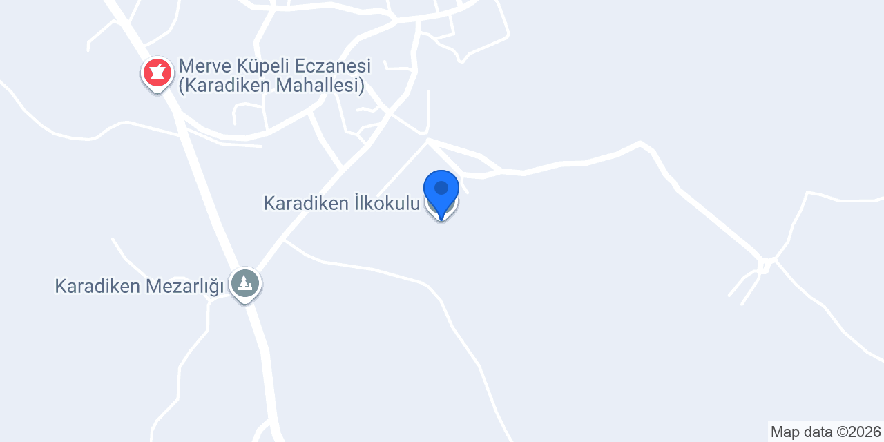 Karadiken İlkokulu konumu