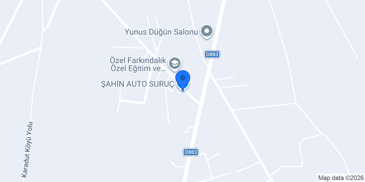 ŞAHİN AUTO SURUÇ konumu
