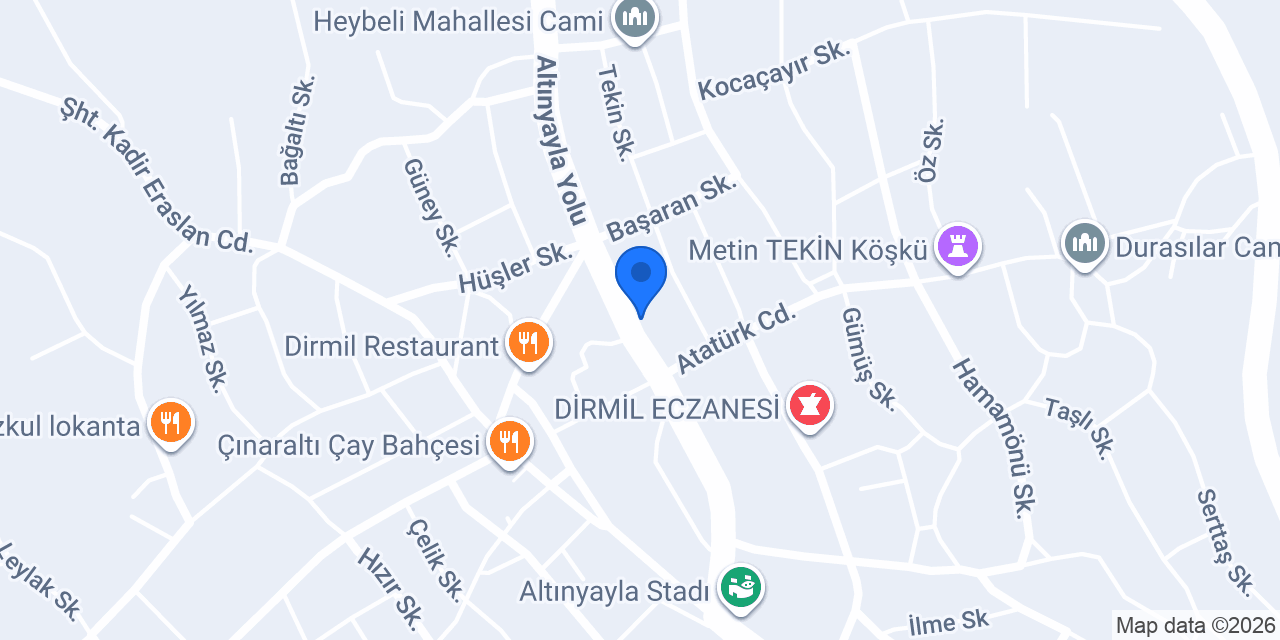Özdirmil Kireç konumu