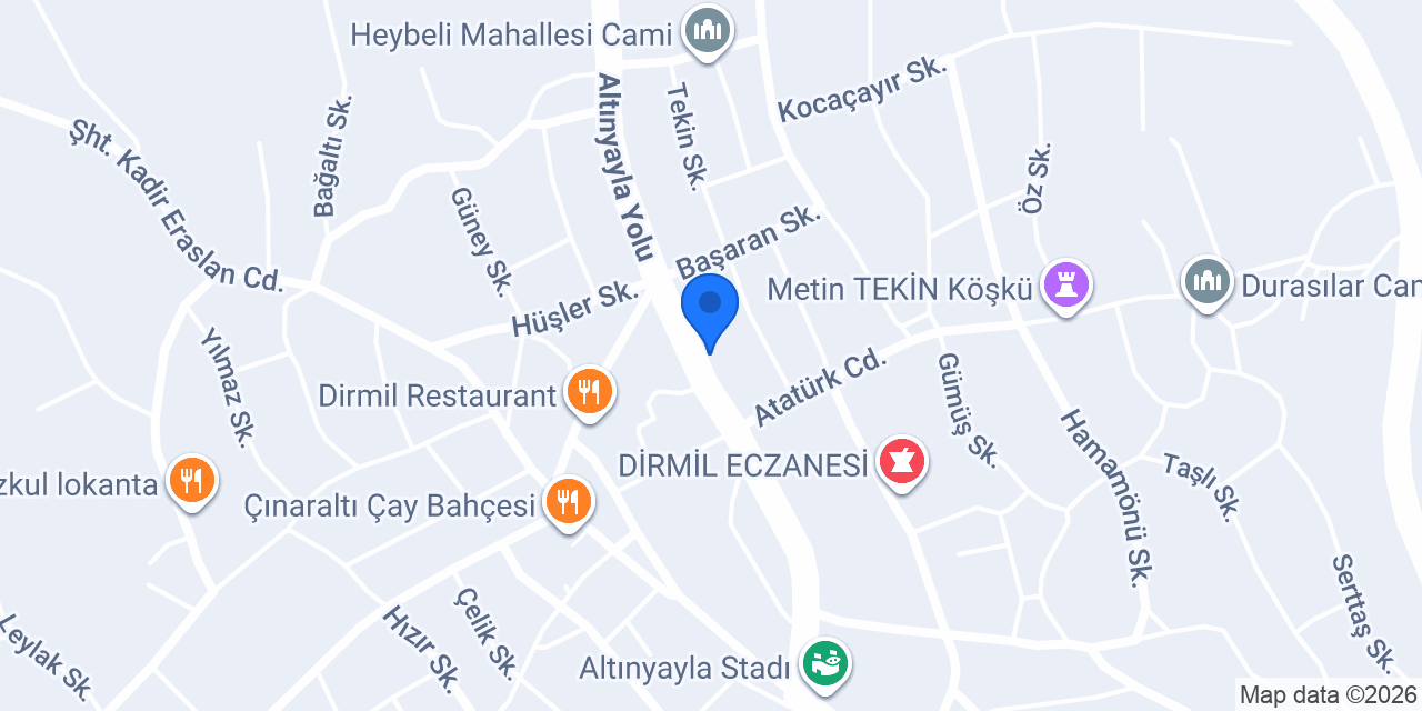 Ozacar Mantar konumu