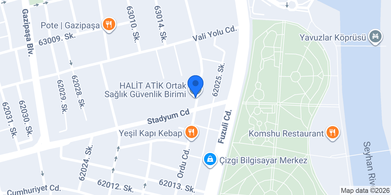 HALİT ATİK Ortak Sağlık Güvenlik Birimi konumu