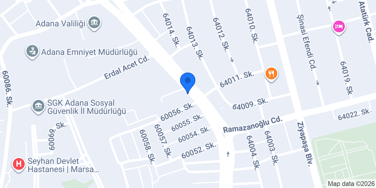 Seyhan Deniz Sürücü Kursu konumu