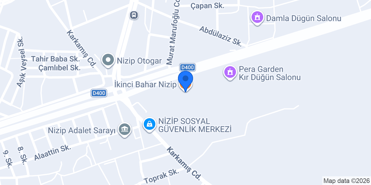 İkinci Bahar Nizip konumu