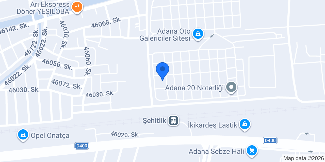 Met Auto Adana konumu