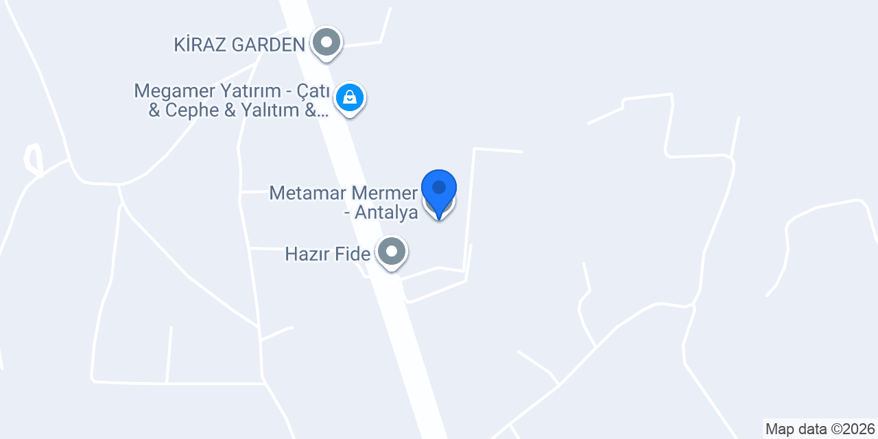 Metamar Mermer - Antalya konumu