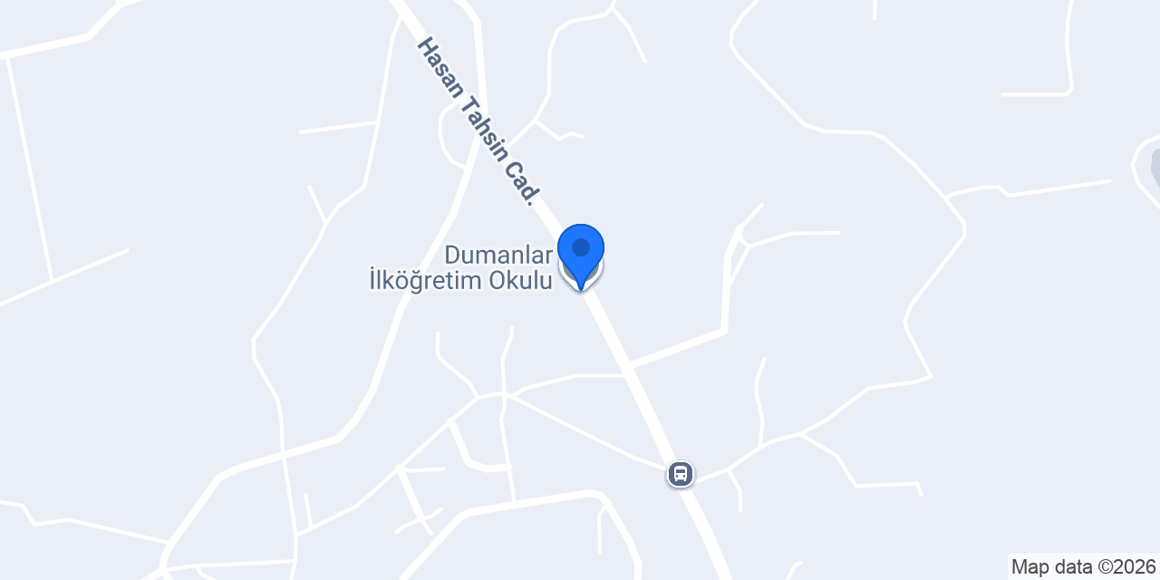 Dumanlar İlköğretim Okulu konumu