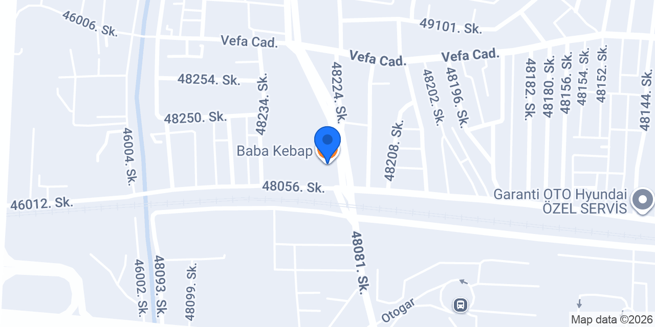 Baba Kebap konumu