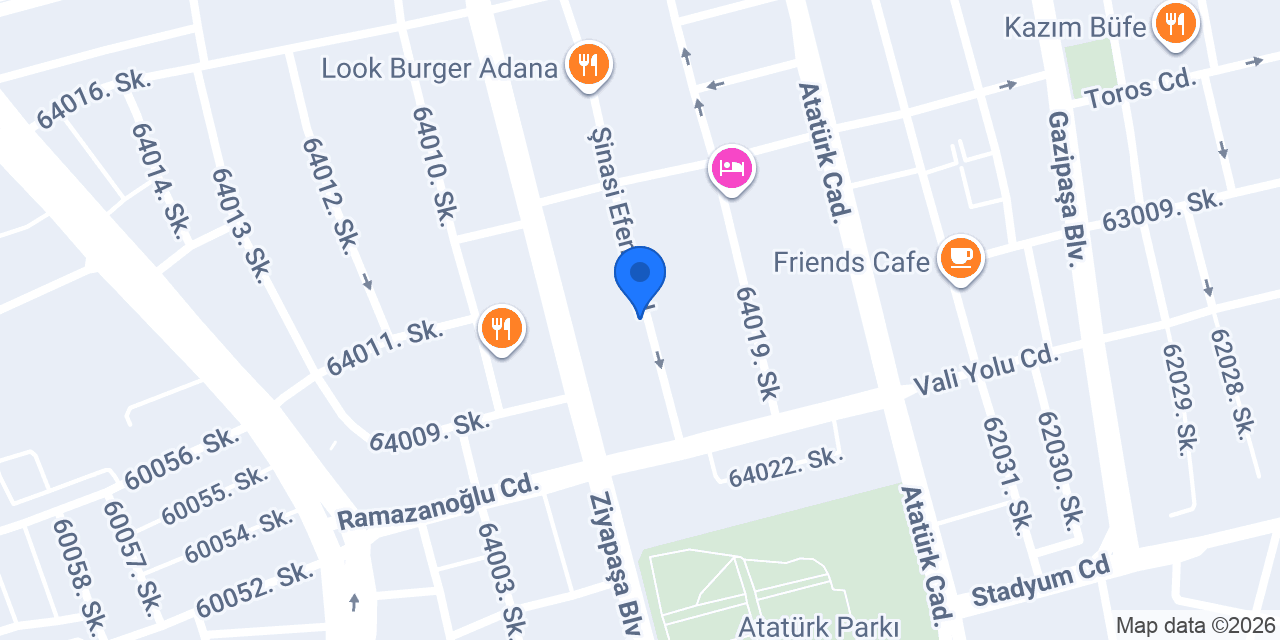 Glamm Coffee & Bakery Ziyapaşa konumu