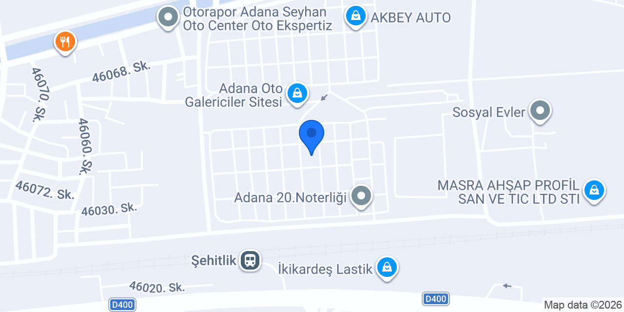 Şener Otomotiv konumu
