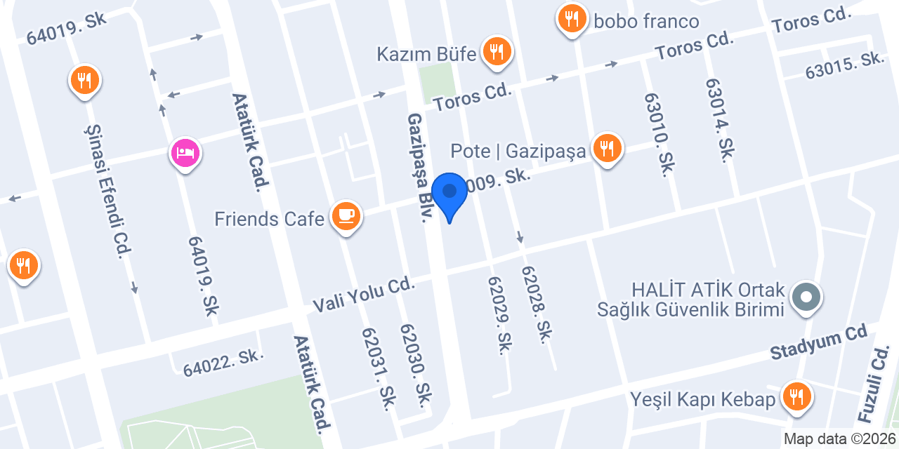 DEPAR Rent A Car konumu