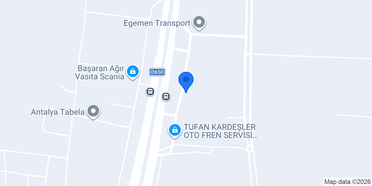 Antalya Çelik Prefabrik konumu