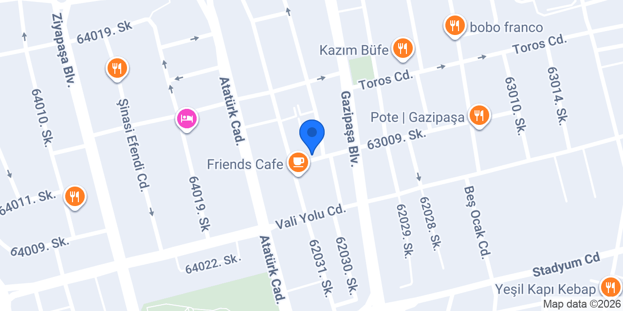 Cajun Corner konumu