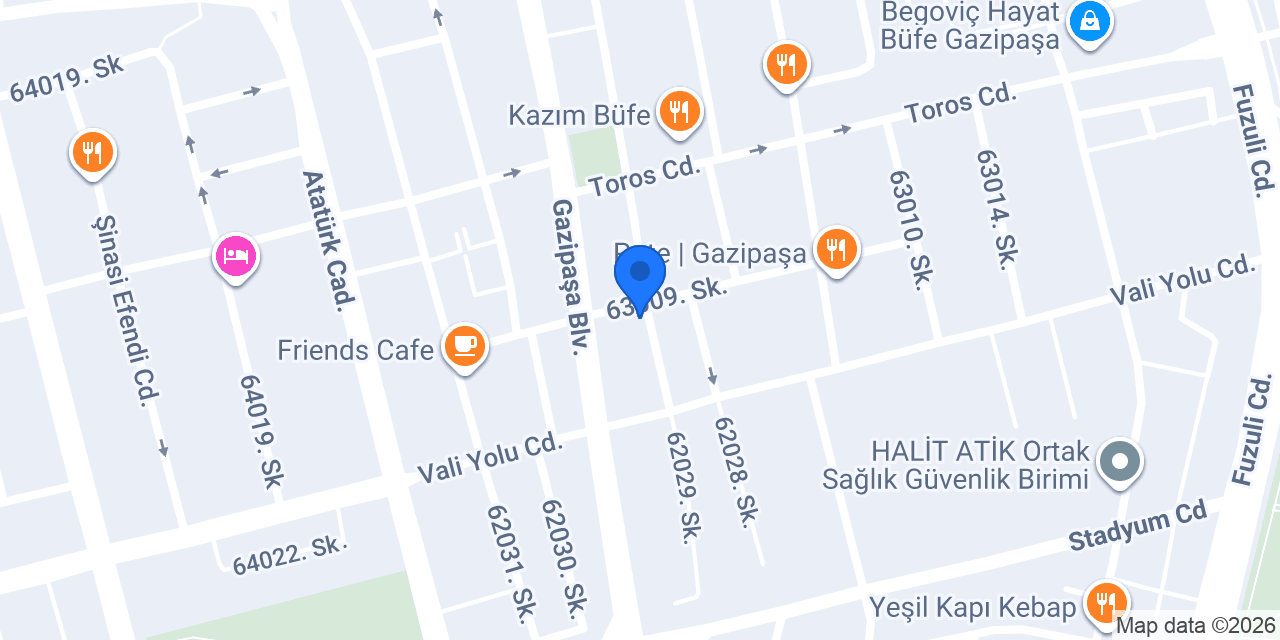 Gazi Ocakbaşı konumu