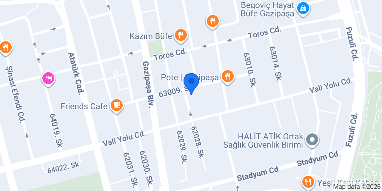 Yağmur Veteriner Kliniği konumu