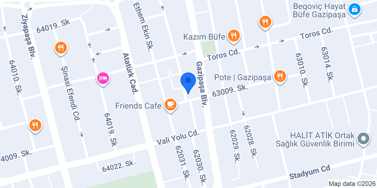 Diş Hekimi Ümit Eroğlu konumu