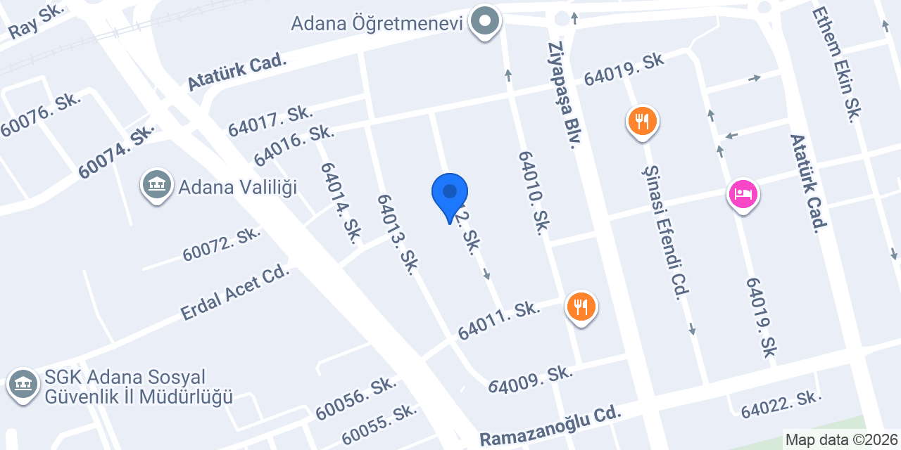 Multinet Up | Adana Bölge Müdürlüğü konumu