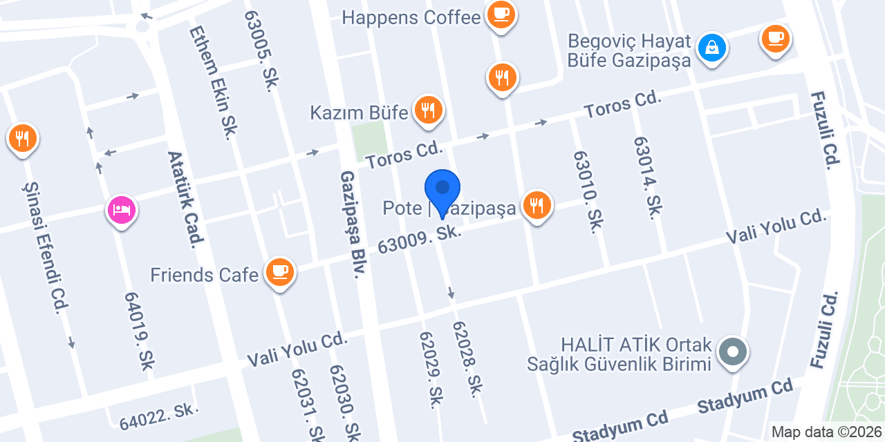 Şenel Karavin Hukuk Bürosu konumu
