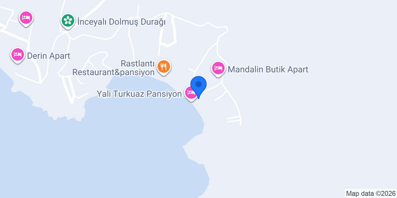 İncekum Pansiyon konumu