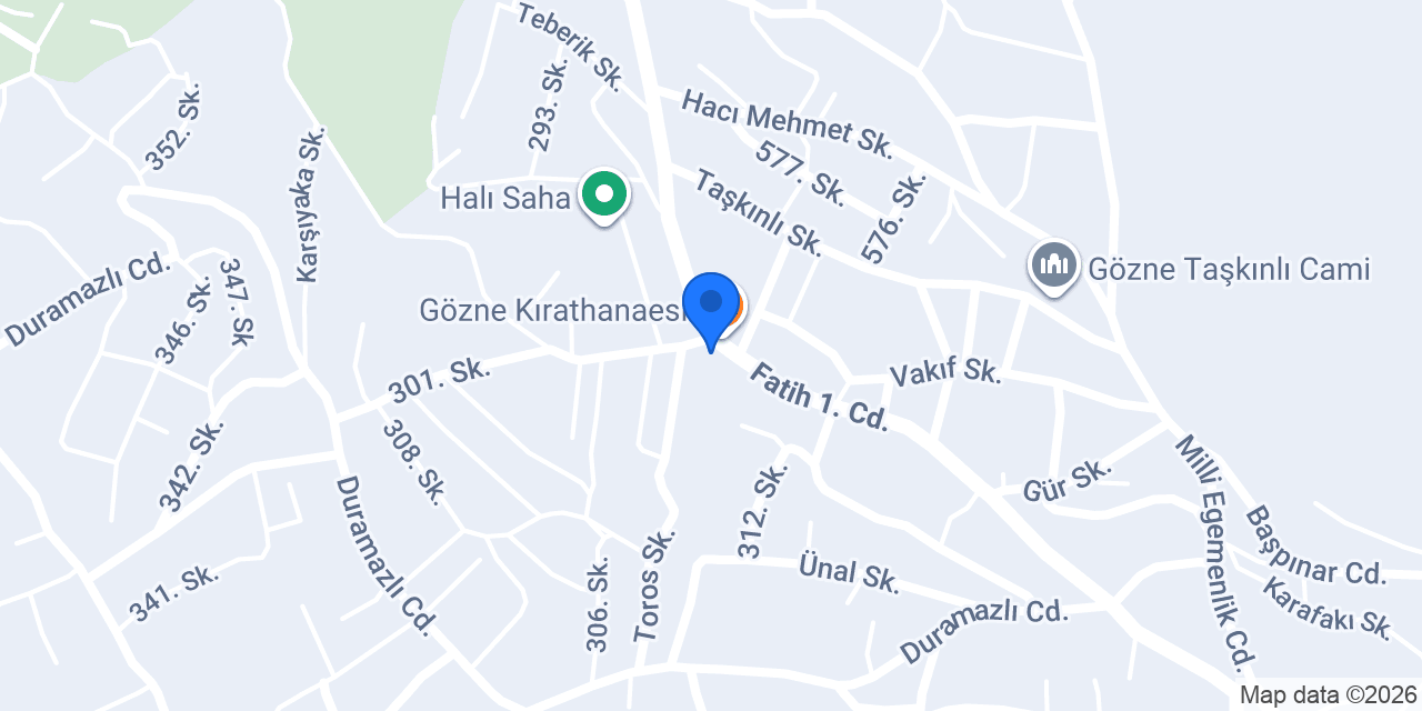 Gözne Sağlık Ocağı konumu