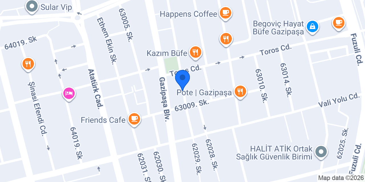 Anka Lounge Adana konumu