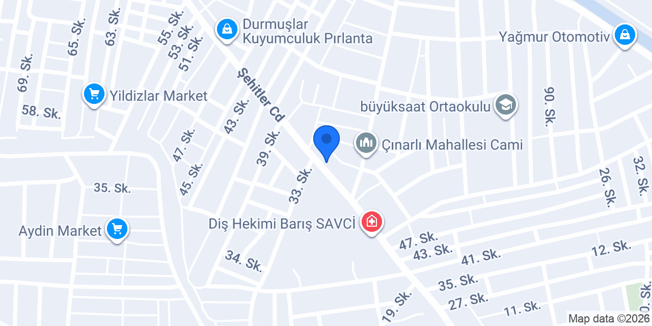 Çetinkaya Oyuncak Züccaciye konumu