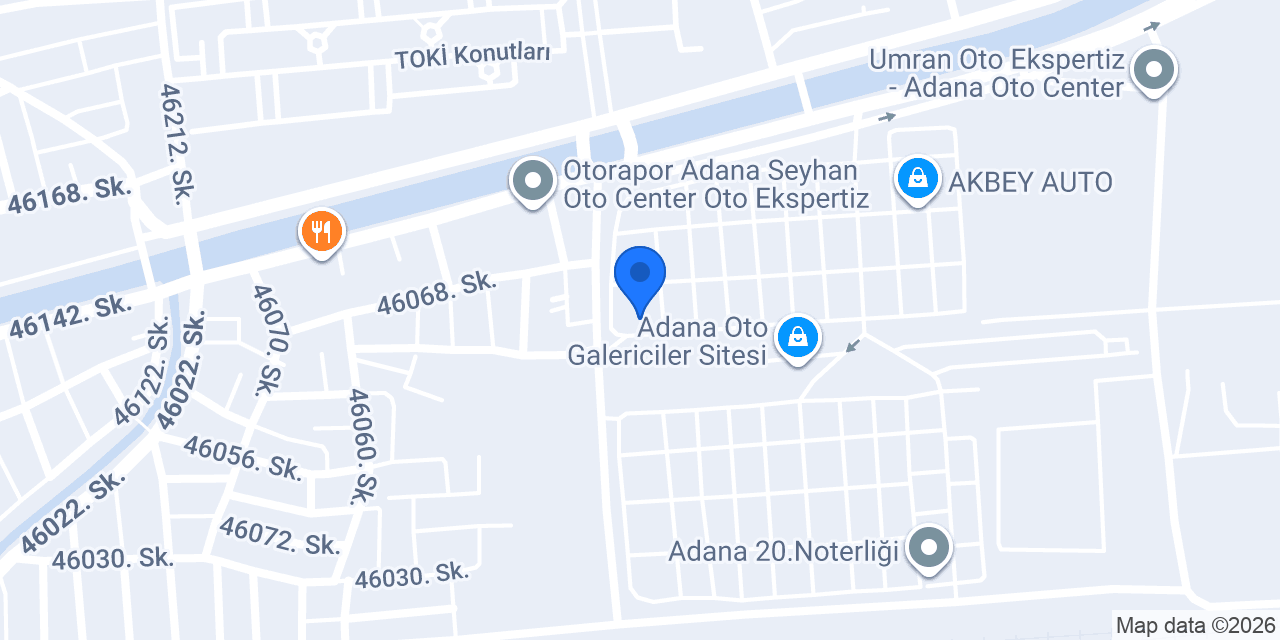 Ertaş Otomotiv Adana konumu