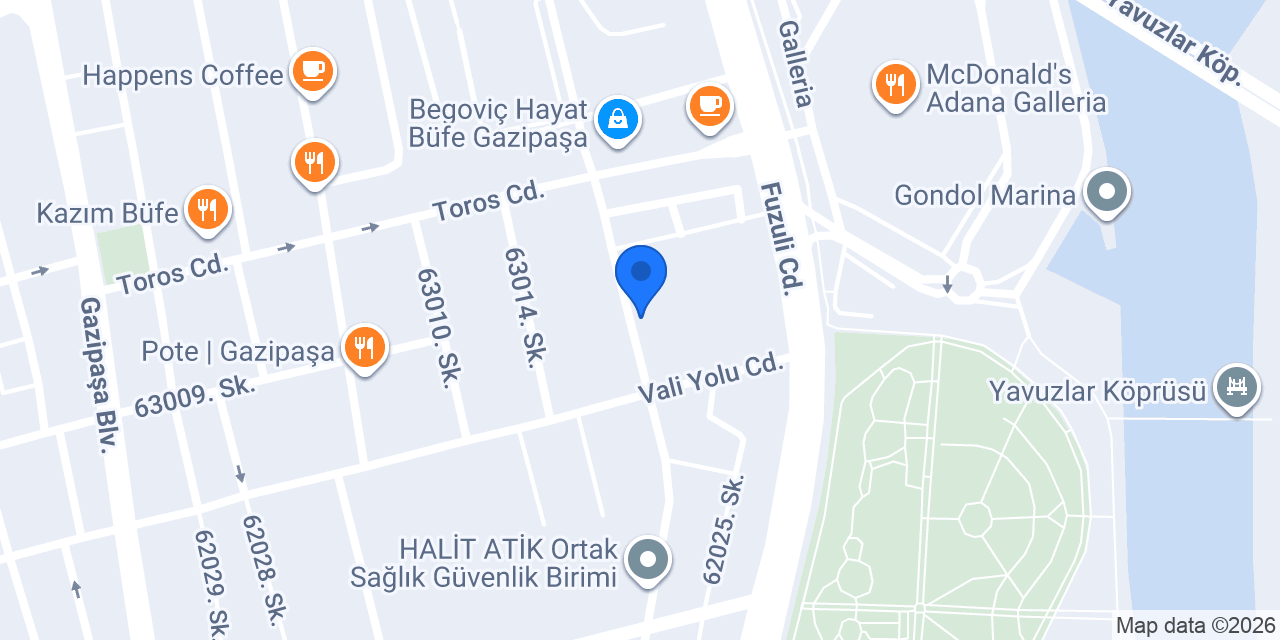 Arya Bektaş Makeup Studio Adana konumu