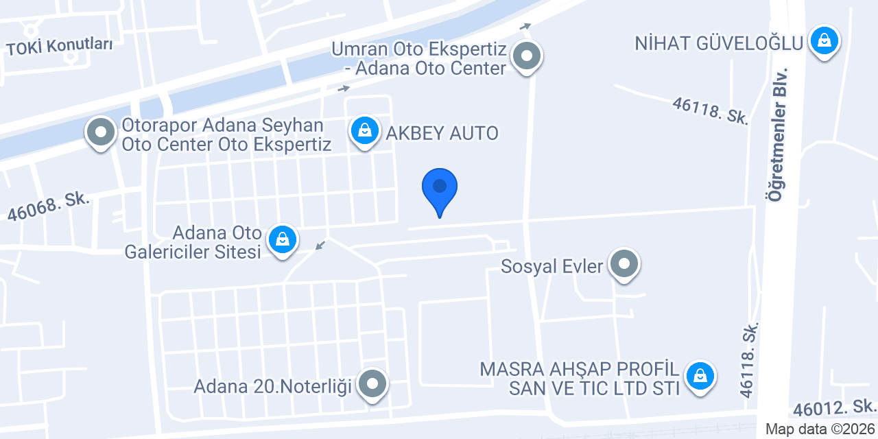 Uğur Terliksiz Auto konumu