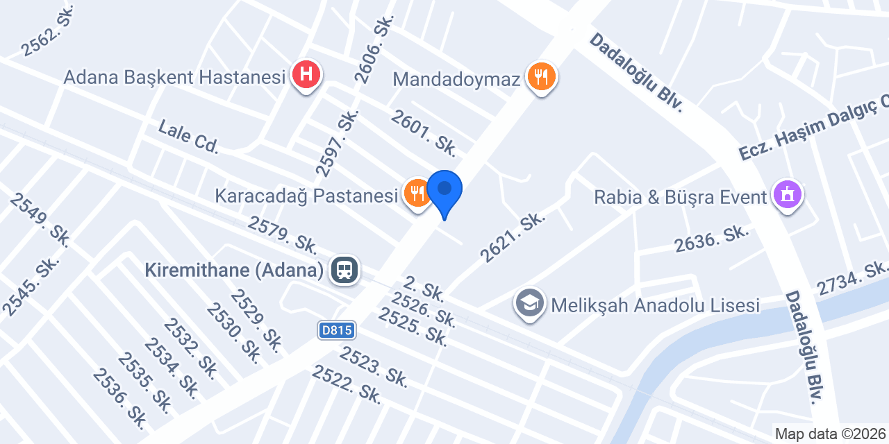 Yapı Kredi - Sarıçam Şubesi konumu
